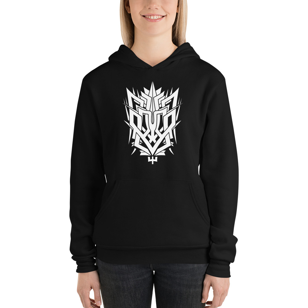 HOODIE WITH A TRIDENT - THE EMBLEM OF UKRAINE